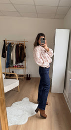 Vaquero recto Solange en denim bruto
