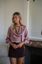 Sandra Fluid Blouse - Pink