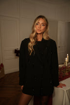 Loana Negro - Blazer con cuentas premium