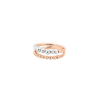 Ring Bollicine - 9K roséguld & silver