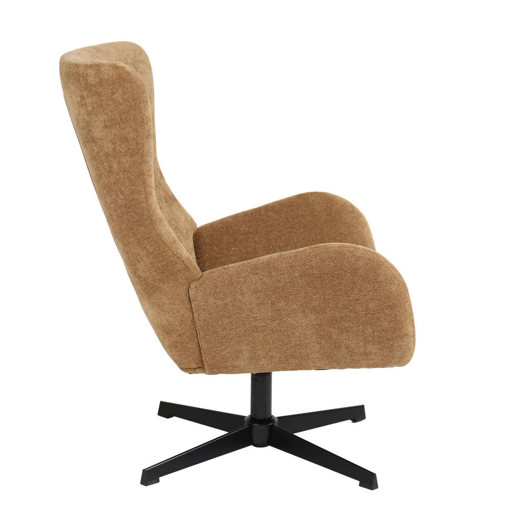 Dactyl - Fauteuil Rotatif 1 Place - Tissu - Jaune Moutarde