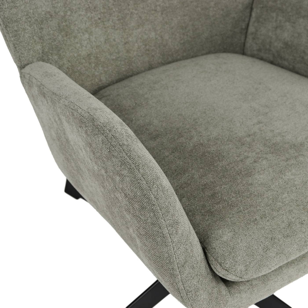 Dactyl - Fauteuil Rotatif 1 Place - Tissu - Vert