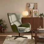 Dactyl - Fauteuil Rotatif 1 Place - Tissu - Vert