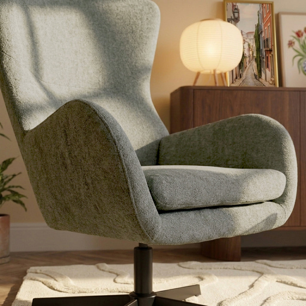 Dactyl - Fauteuil Rotatif 1 Place - Tissu - Vert