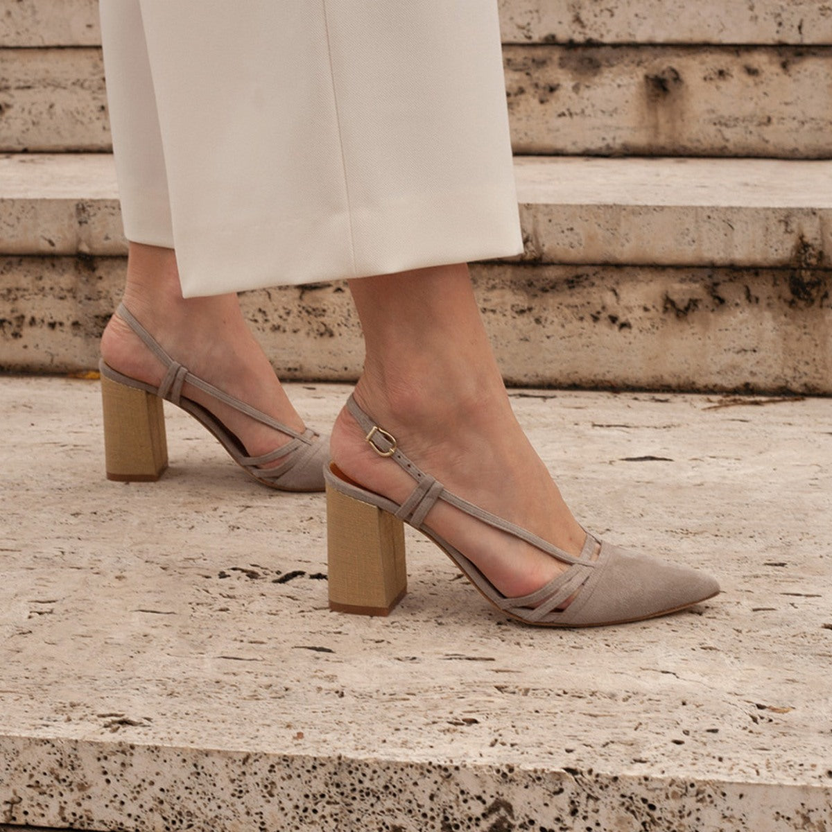 Flordeasoka - Zapatos De Tacón Dahl 8 Brume - Gris