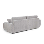 Dana - Canapé D'Angle Convertible Et Réversible 4 Places - Tissu Chenille - Beige