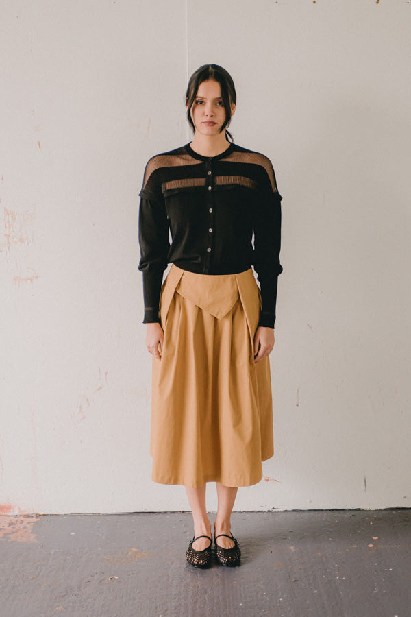 Skirt - Dazia - Curry