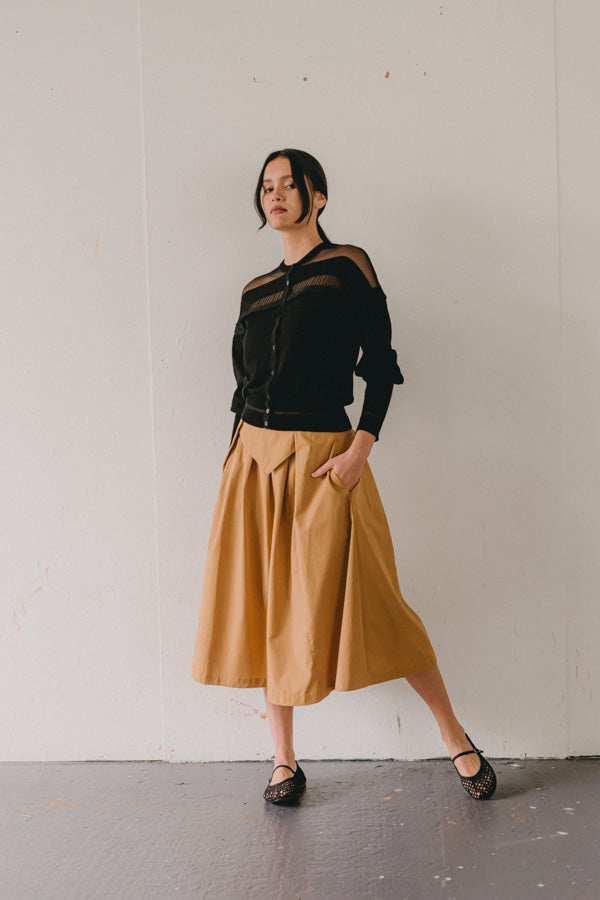 Skirt - Dazia - Curry