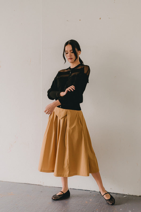 Skirt - Dazia - Curry