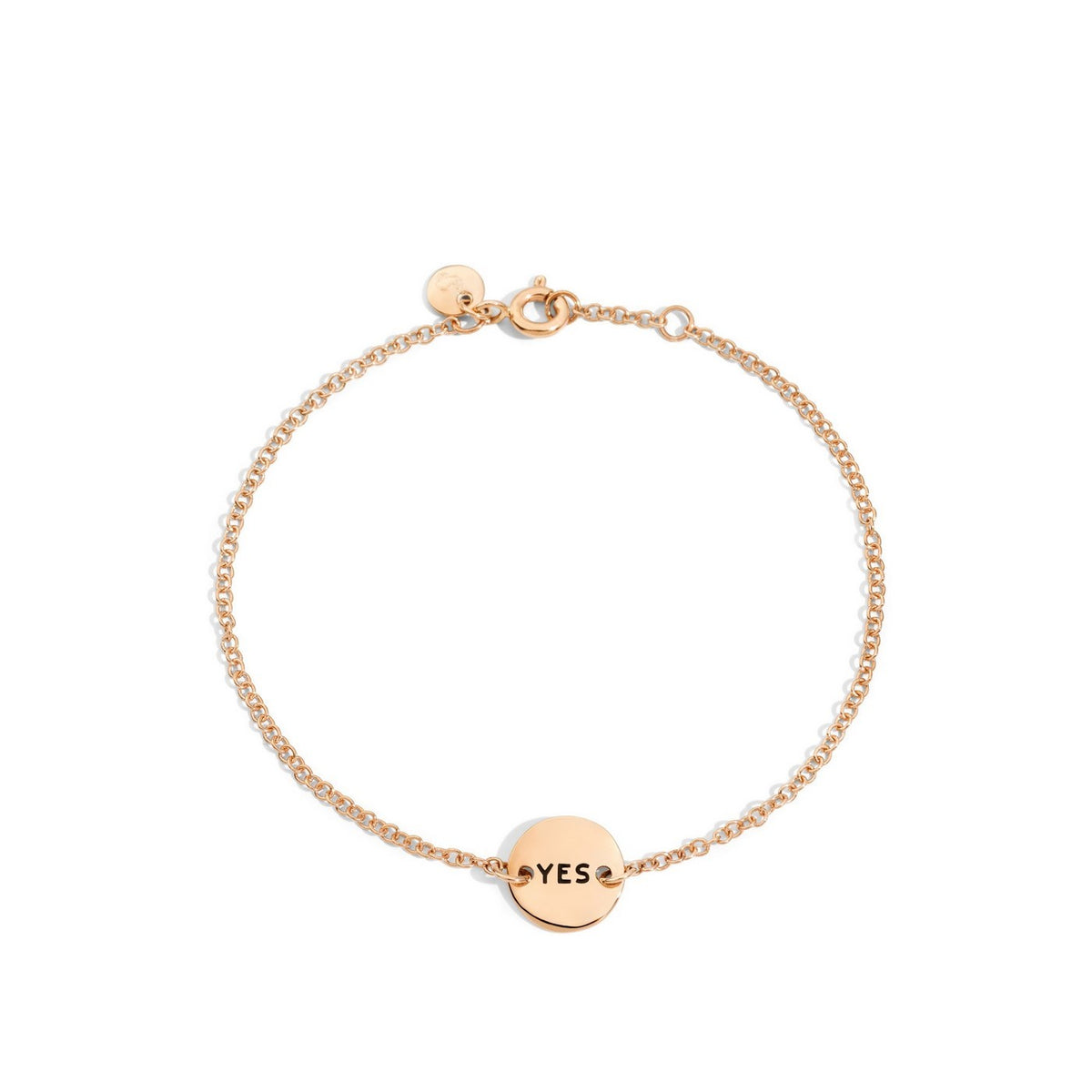 Pulsera Yes/No - Oro rosa de 9K
