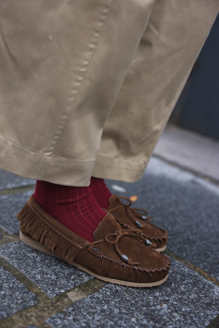 Mocasines Ante Marrón Chocolate