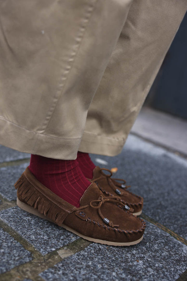 Mocasines Ante Marrón Chocolate