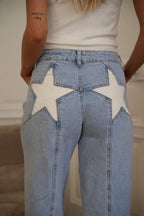 Diego Star Jeans - Blue/White