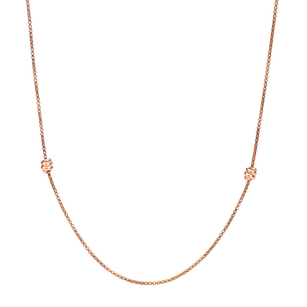 Lange Halskette Nodo Sautoir - 9 Karat Roségold