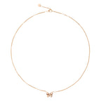 Halskette Schmetterling - 9 Karat Roségold