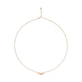 Halsband Nodo - 9K Roséguld & Vit diamant