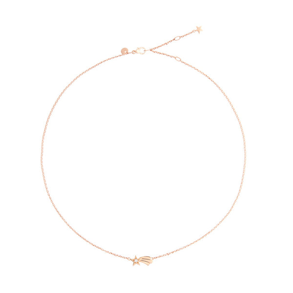 Halsband Stjärnfall - 9K Roséguld & Diamanter