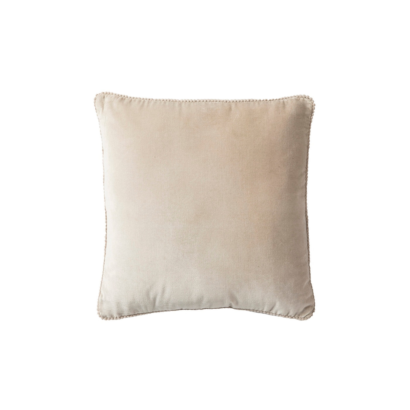 Coussin - Velours Contour Perlé Beige