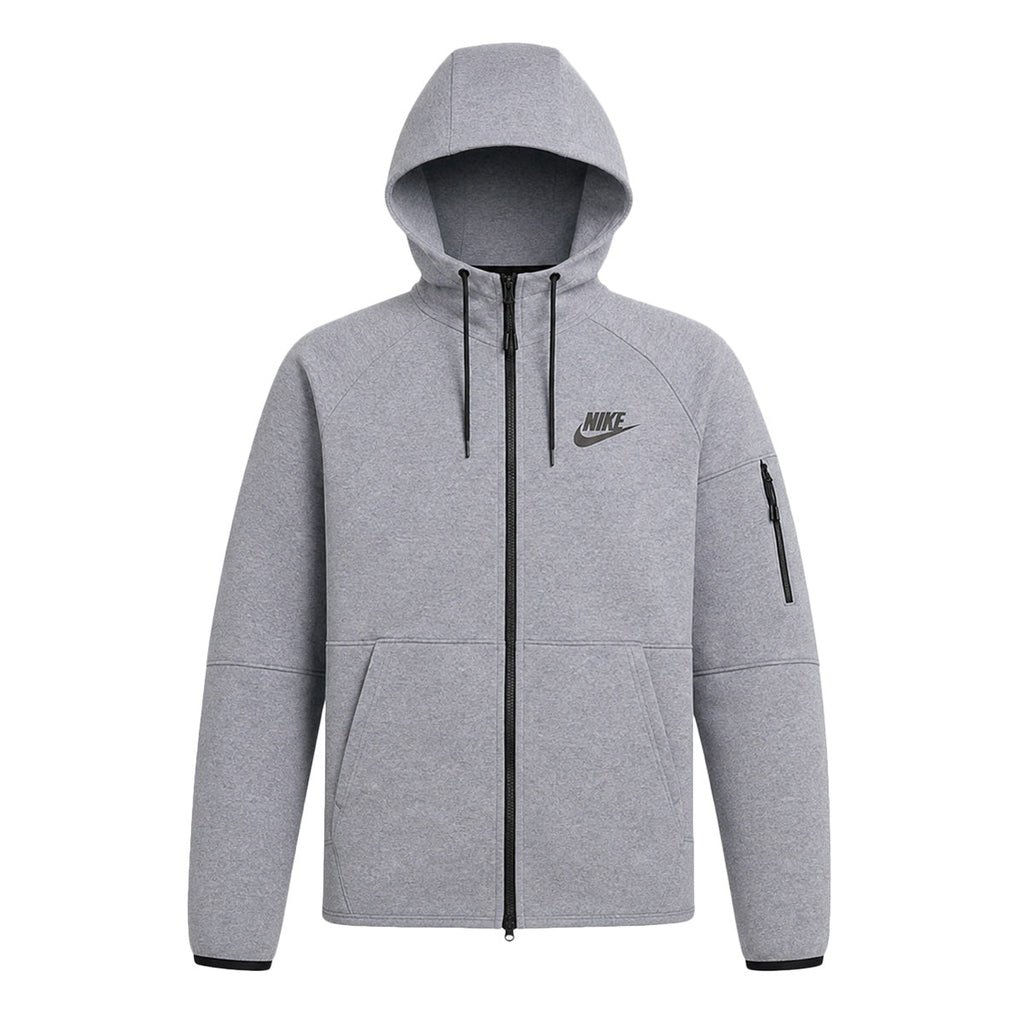 Sweatshirt À Capuche Zippé Homme Nike Sportswear Tech Essentials - Gris, Noir