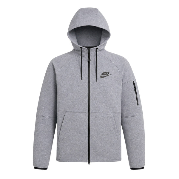 Sweatshirt À Capuche Zippé Homme Nike Sportswear Tech Essentials - Gris, Noir