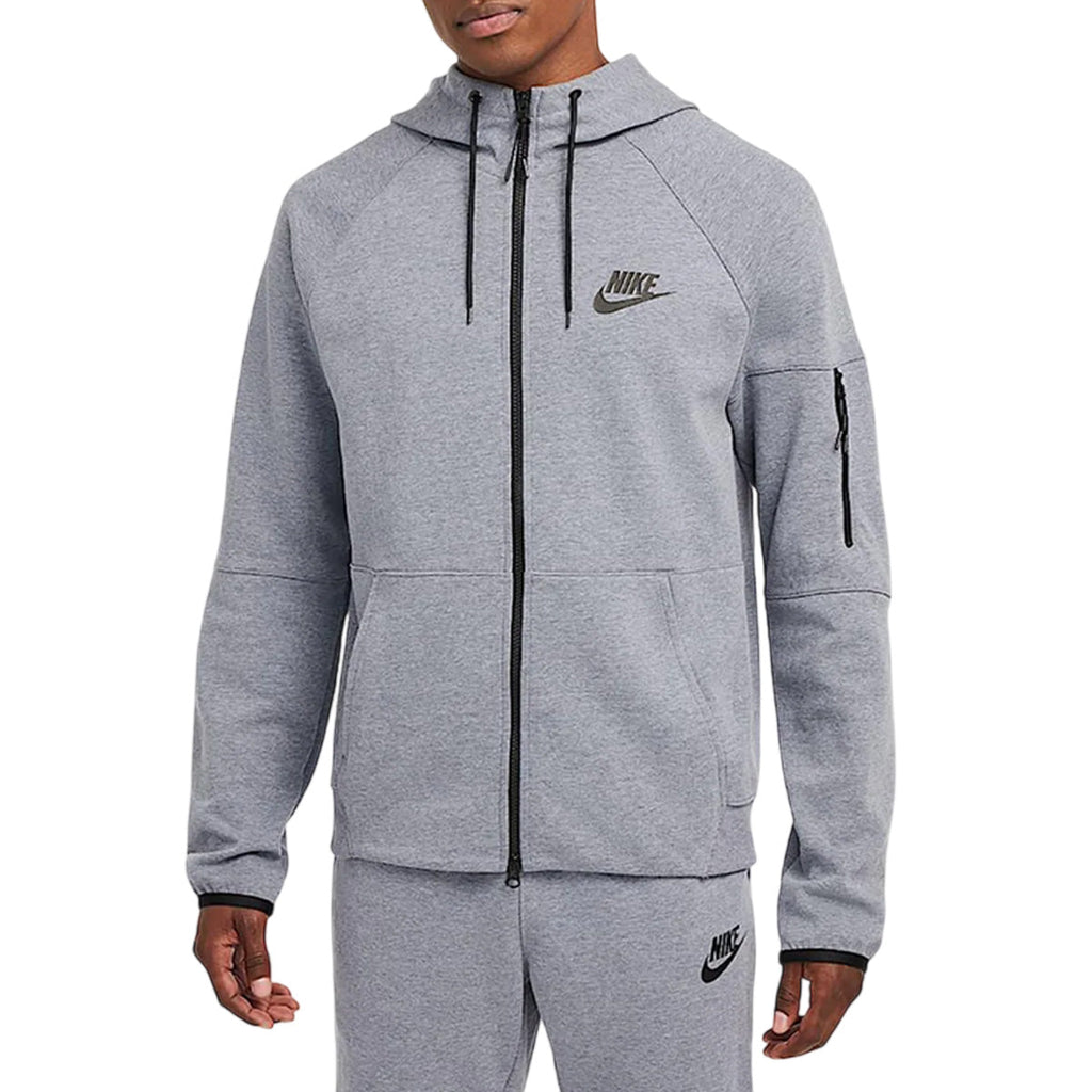 Sweatshirt À Capuche Zippé Homme Nike Sportswear Tech Essentials - Gris, Noir