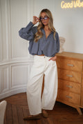 Jean Ample Izabel - Blanc