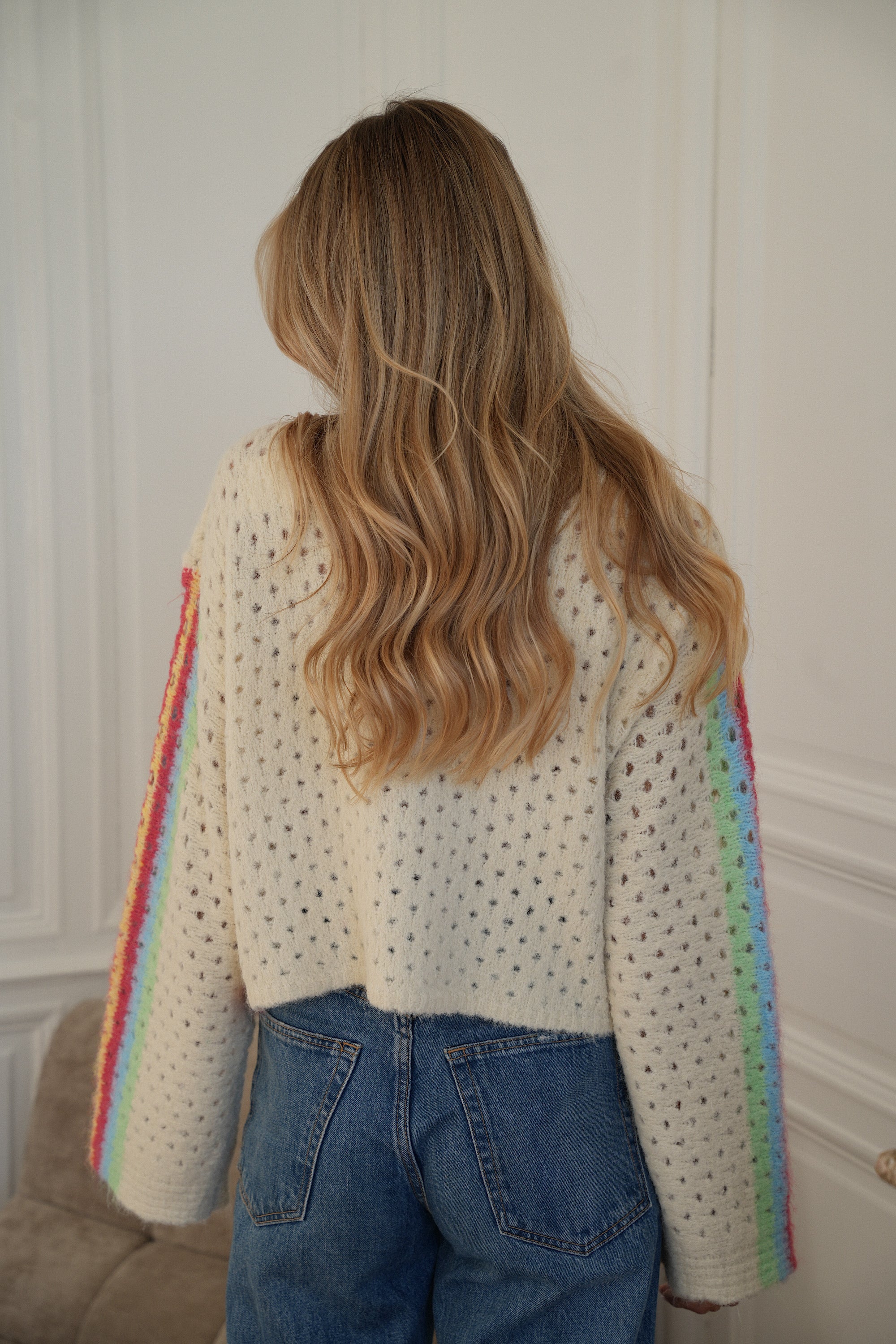 Gilet En Crochet Oliane - Coloré
