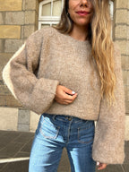 Pull en laine Taupe Henri