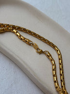 Collar Largo Biche De Bere Vintage - Collar Malla Dorada