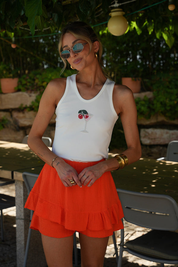 Lola Short Skirt - Orange