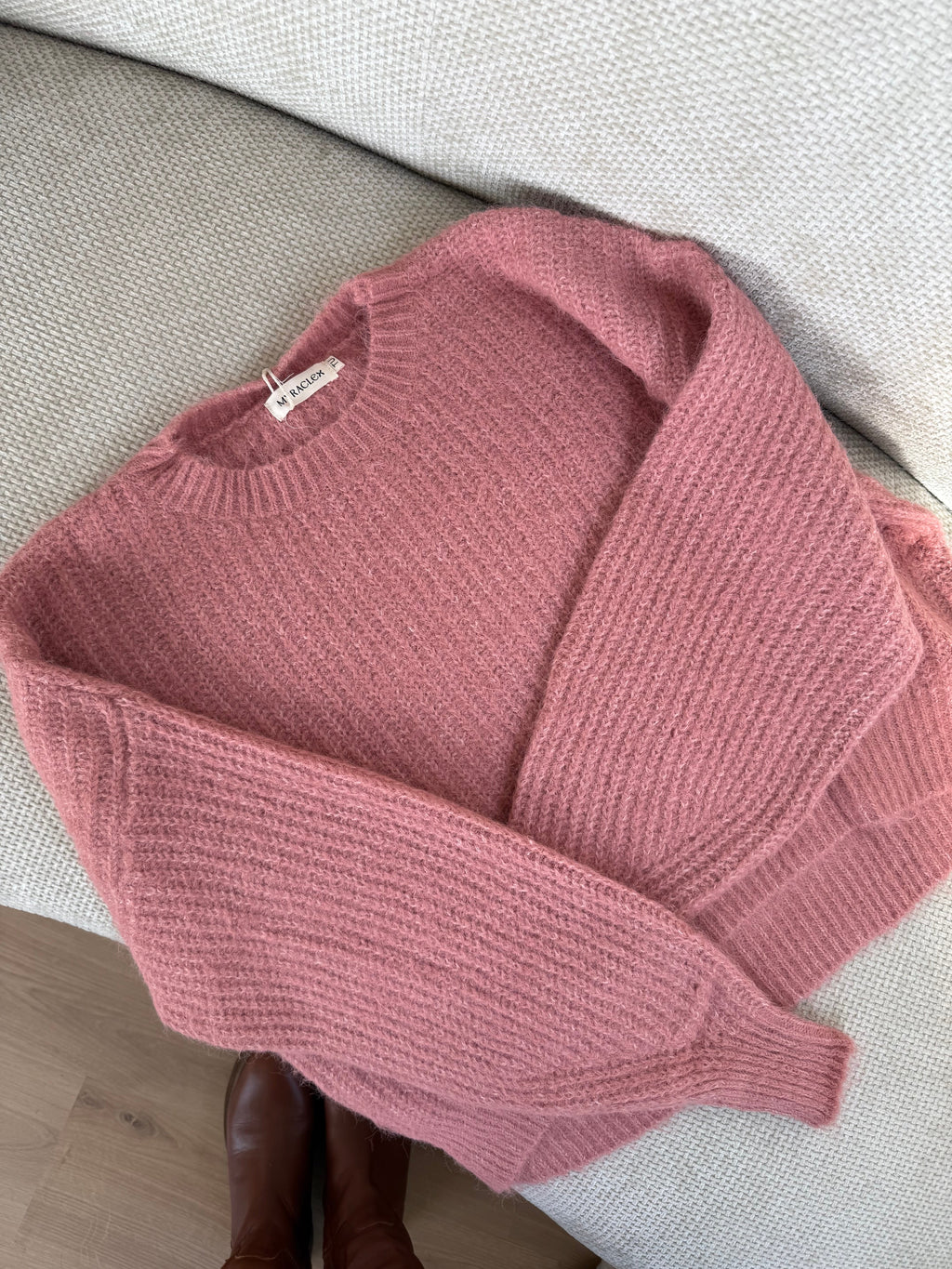 Jersey de punto Jade Rosa Viejo