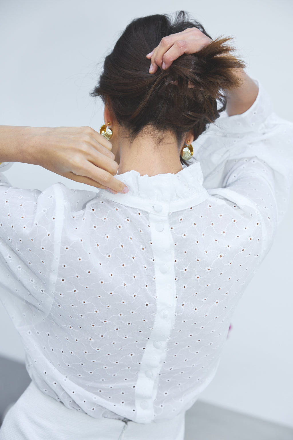 Josepha Embroidered Cotton Blouse X Donatelle Godart