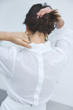 Josepha Embroidered Cotton Blouse X Donatelle Godart