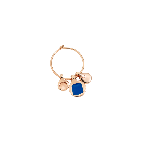 Pendientes Bazaar - Plata Chapada en Oro y Colgantes de Esmalte - Mini