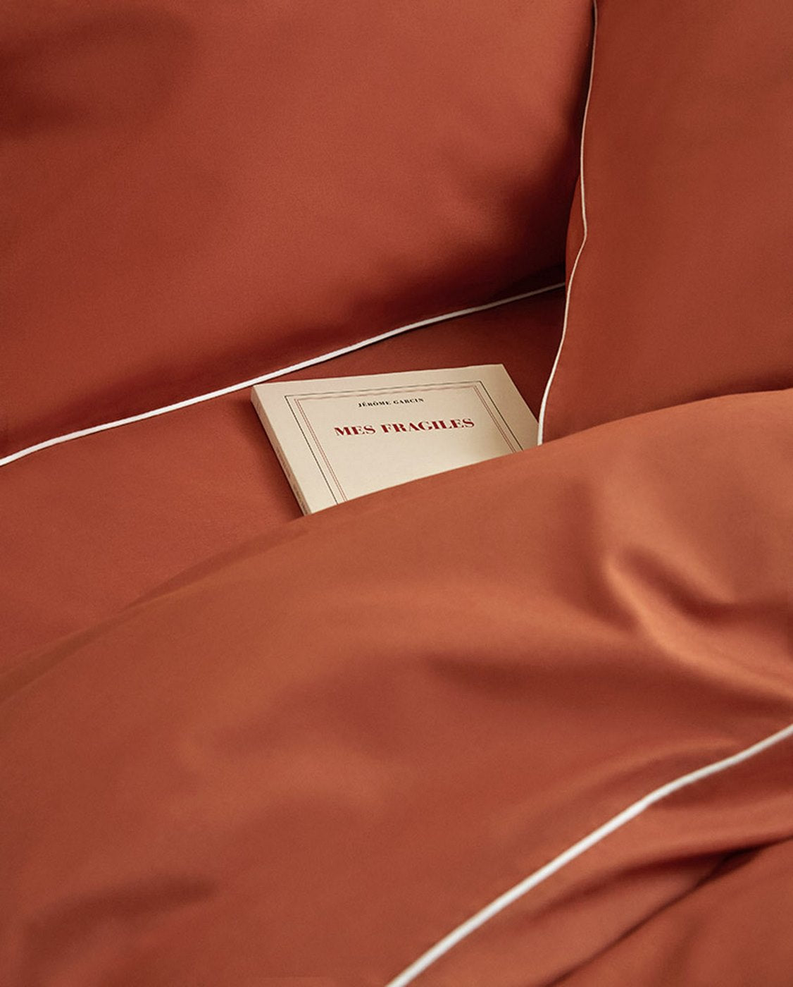 Drap Housse - Percale De Coton - Terracotta
