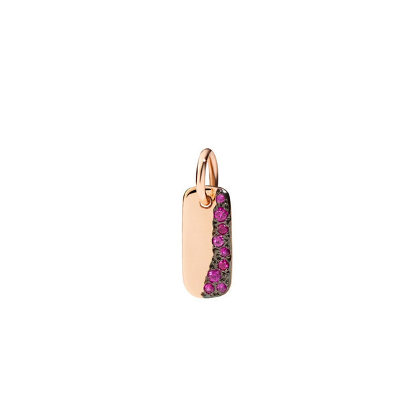 Tag Rubin-berlock - 9k roséguld