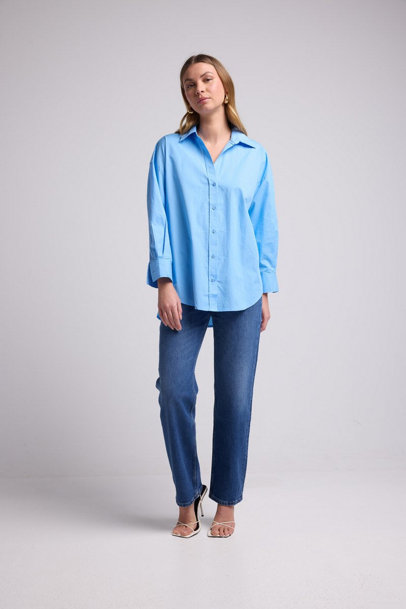 Chemise Manches Longues - Bleu Ciel