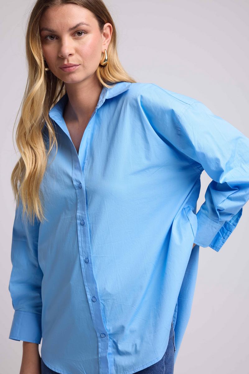 Chemise Manches Longues - Bleu Ciel