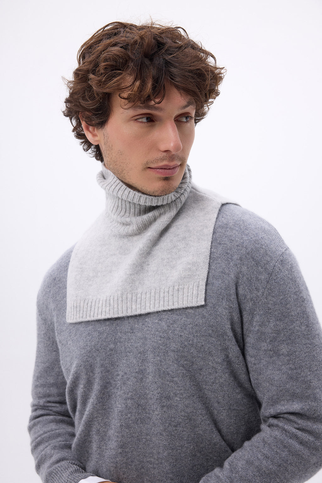 Dolcevita Domi - Grigio Chiaro - Unisex - 100% Cashmere