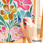 Diamond Painting Sur Disque En Bois - Vin Et Raisins