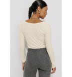 Women's Thermal T-shirt - Natural Plain Light