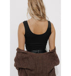 Warmly Women's Top - Plain Dark Black