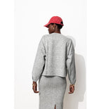 Oversized Checkered Sweatshirt - Black Checked