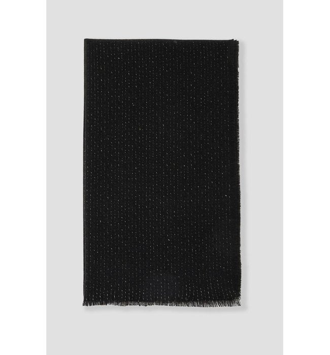 Bufanda iridiscente lisa para mujer - Negro oscuro liso