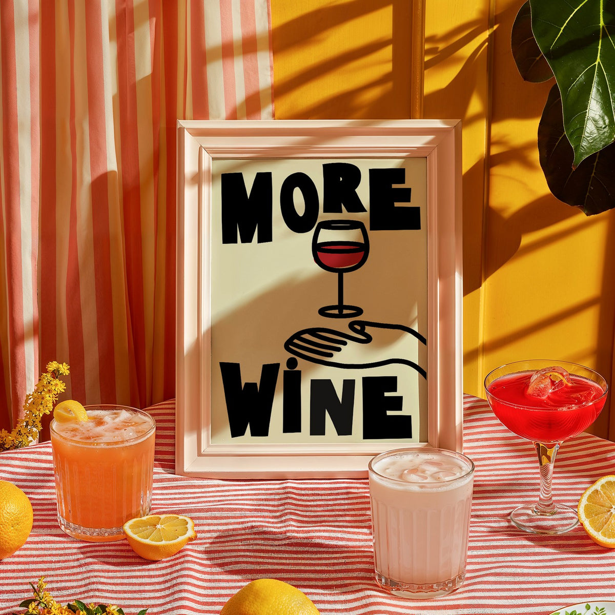 Cocktails - Affiche More Wine - Multi