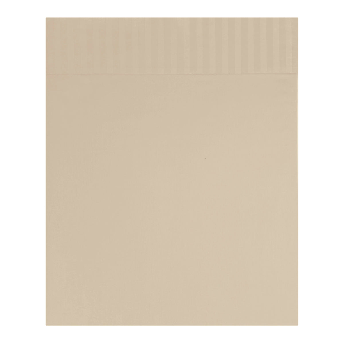 Satin Uni Jacquard - Drap Plat - Grège