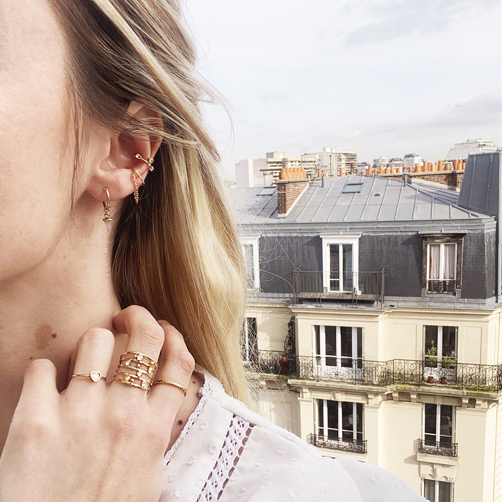 Bague D'Oreille Drib Blanc
