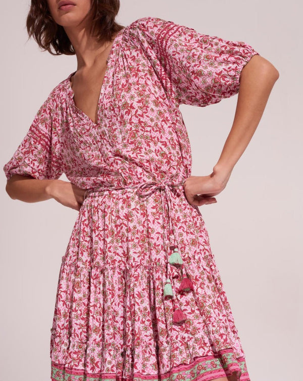 Vestido Corto Bona - Pink Blossom - Mujer