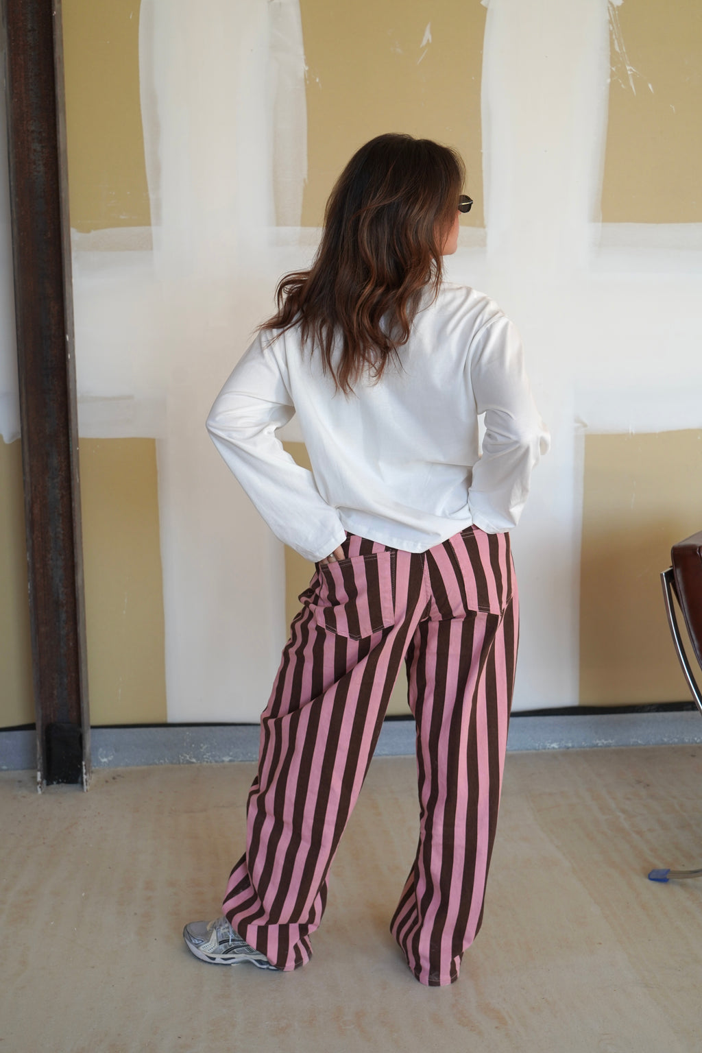 Stripe Rose Jeans