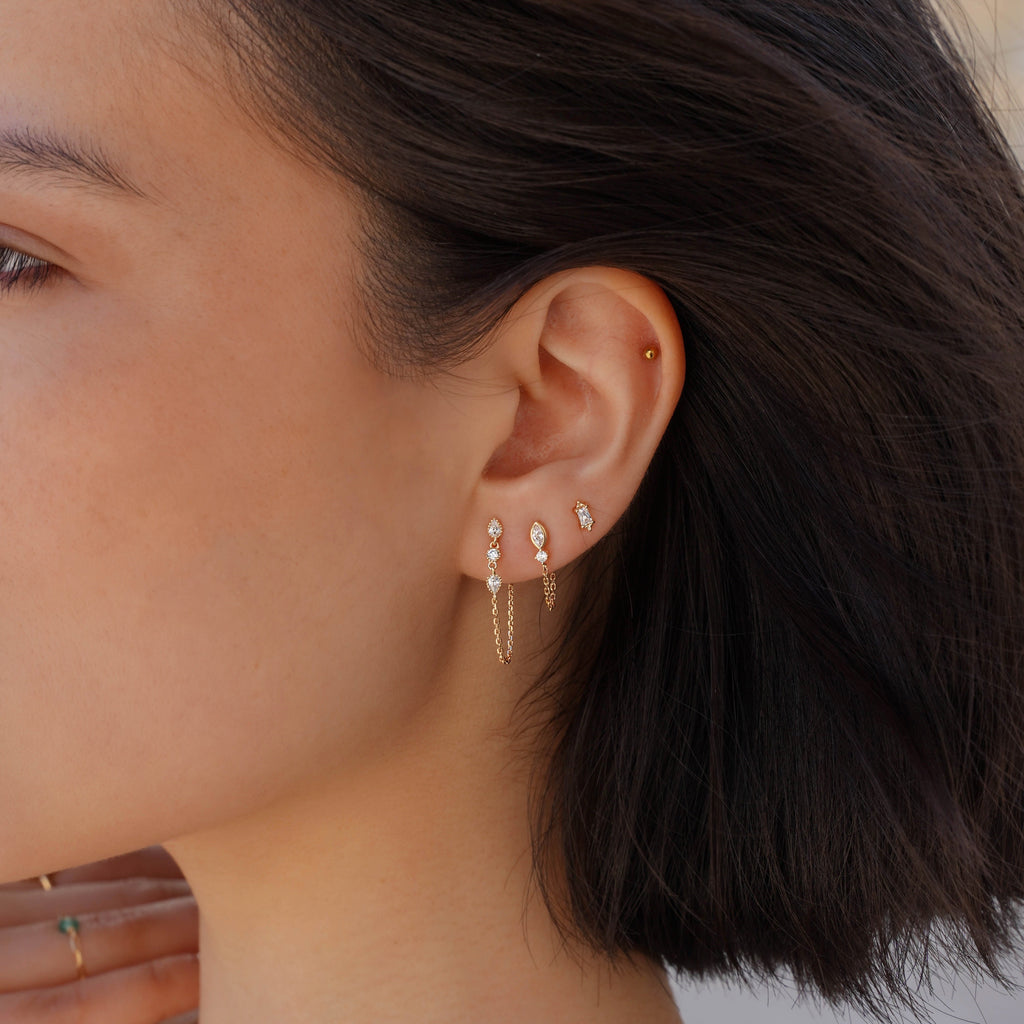 Boucles D'Oreilles Chaine Ella